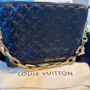 Authentic Gently used  Louis Vuitton coussin MM microchip and verified